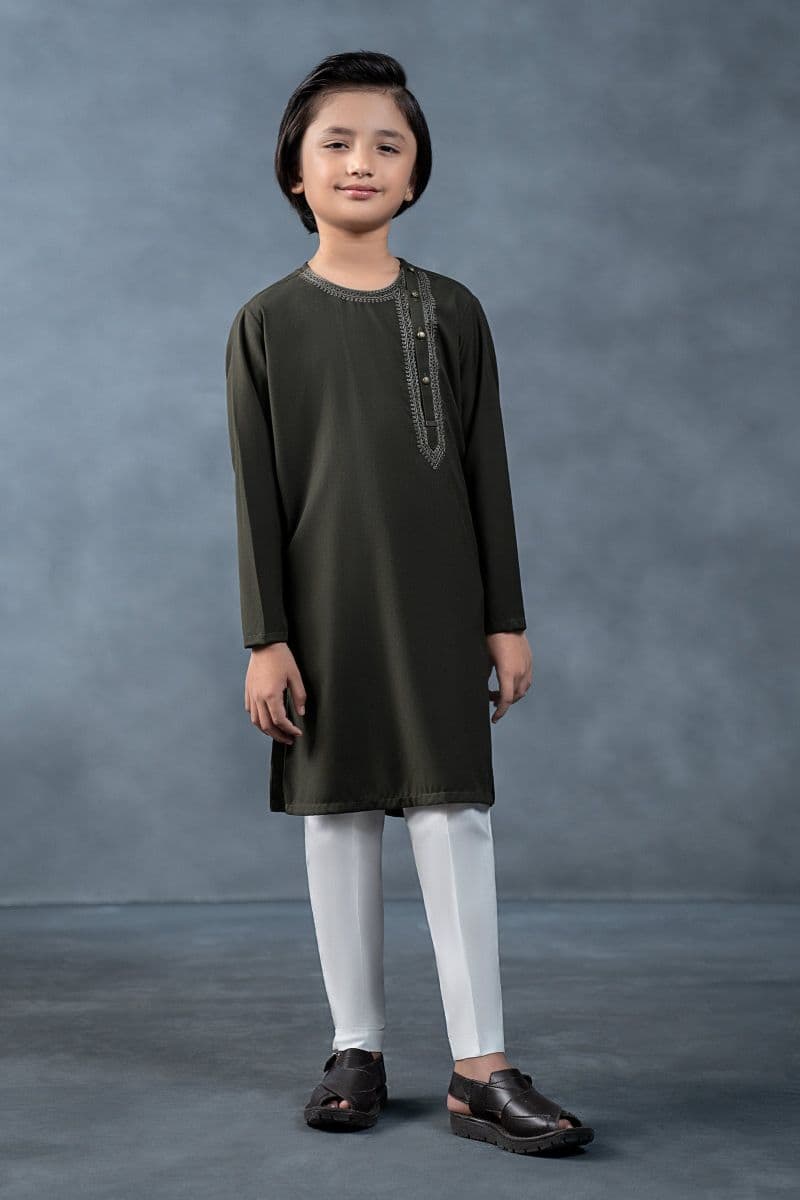Embroidered Blended Kurta thumbnail