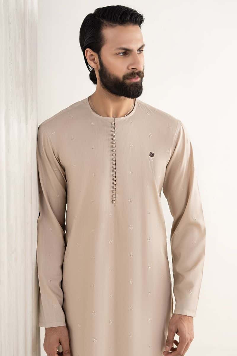 Embroidered Abalone Kurta - alternate view