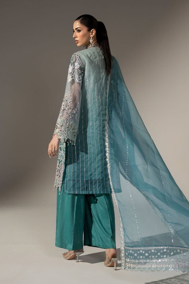 3 Piece Embroidered Organza Suit thumbnail