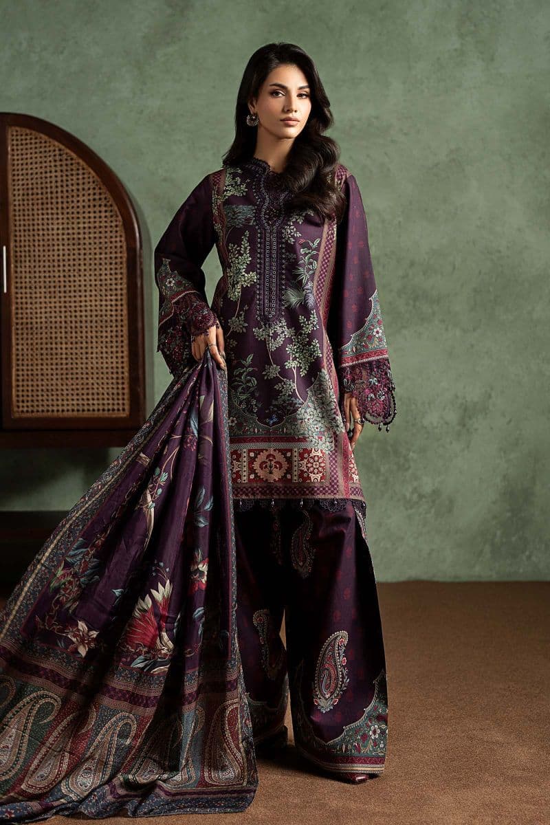 3 Piece Embroidered Cambric Suit thumbnail