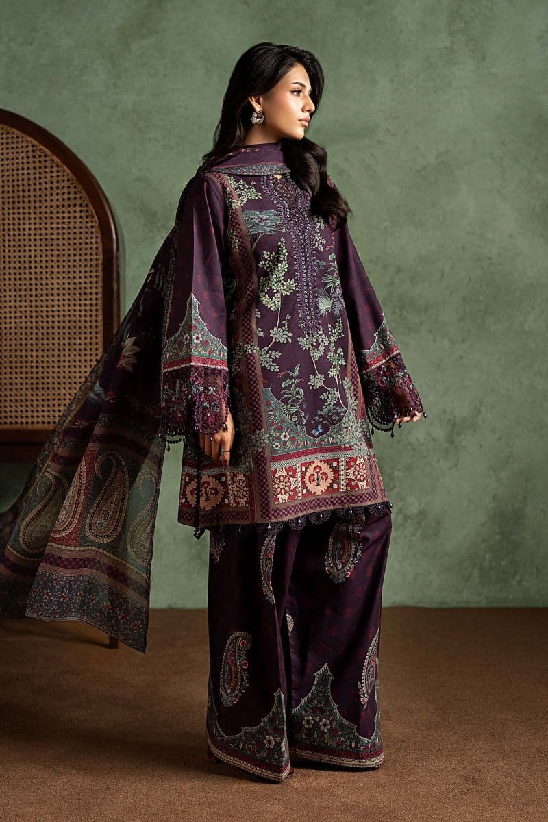 3 Piece Embroidered Cambric Suit thumbnail