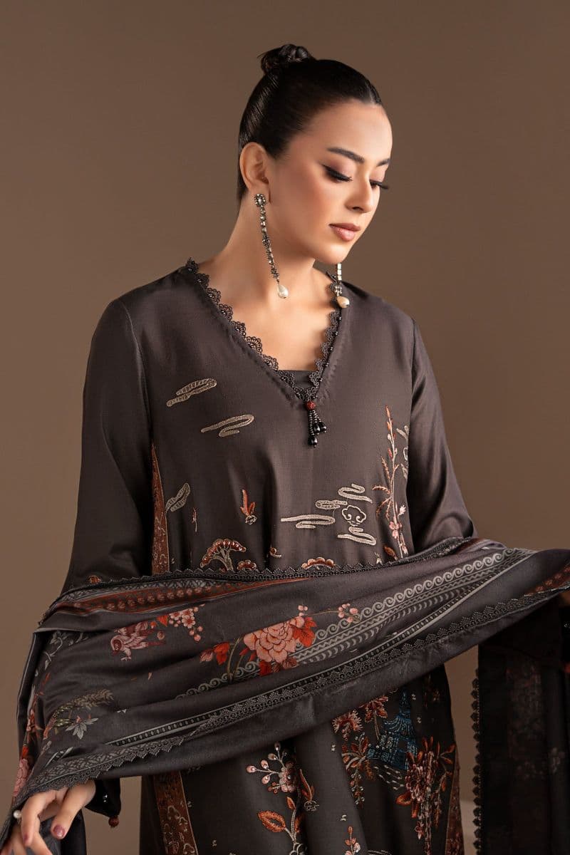 3 Piece Embroidered Twill Linen Suit thumbnail
