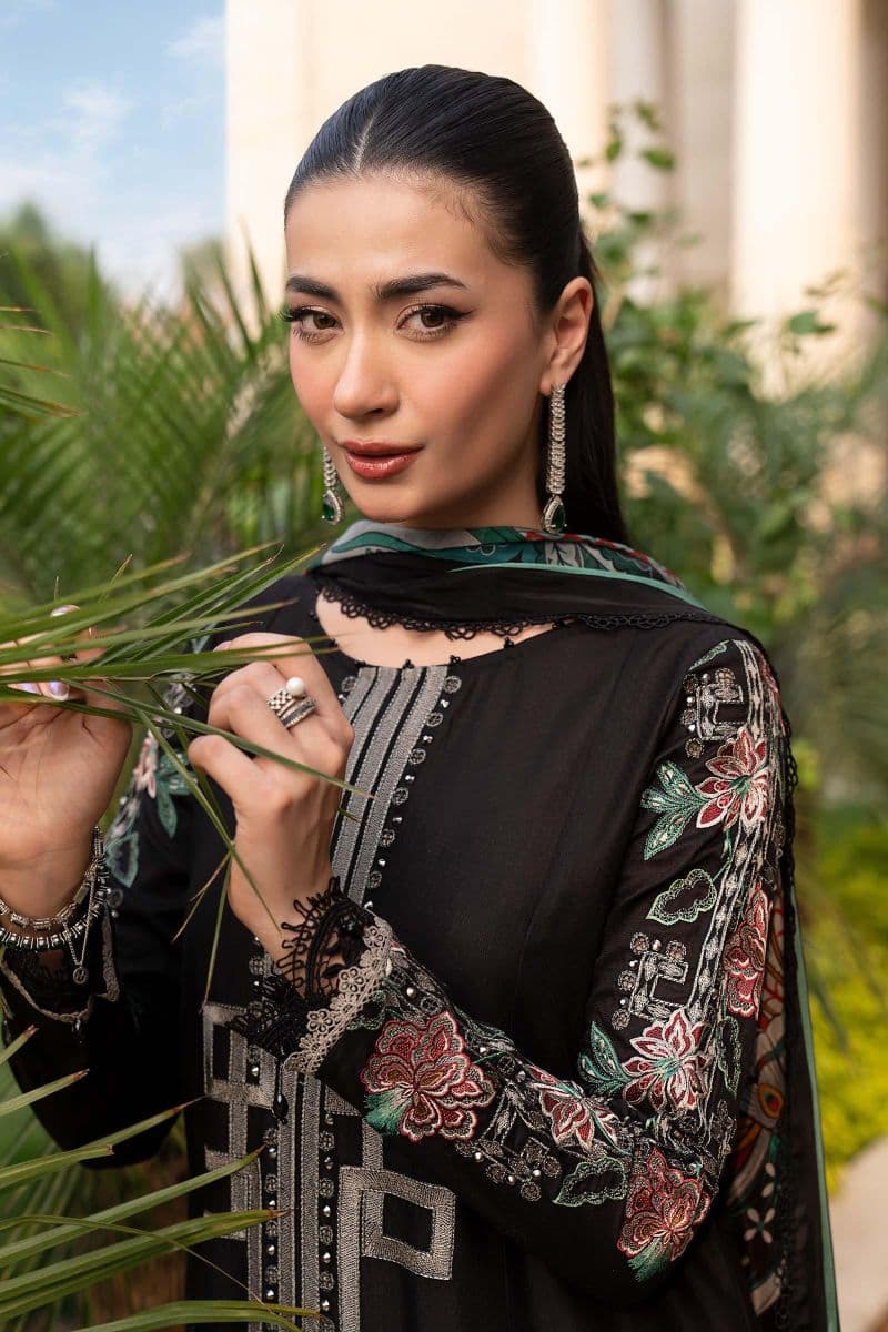 3 Piece Embroidered Jacquard Lawn Suit thumbnail