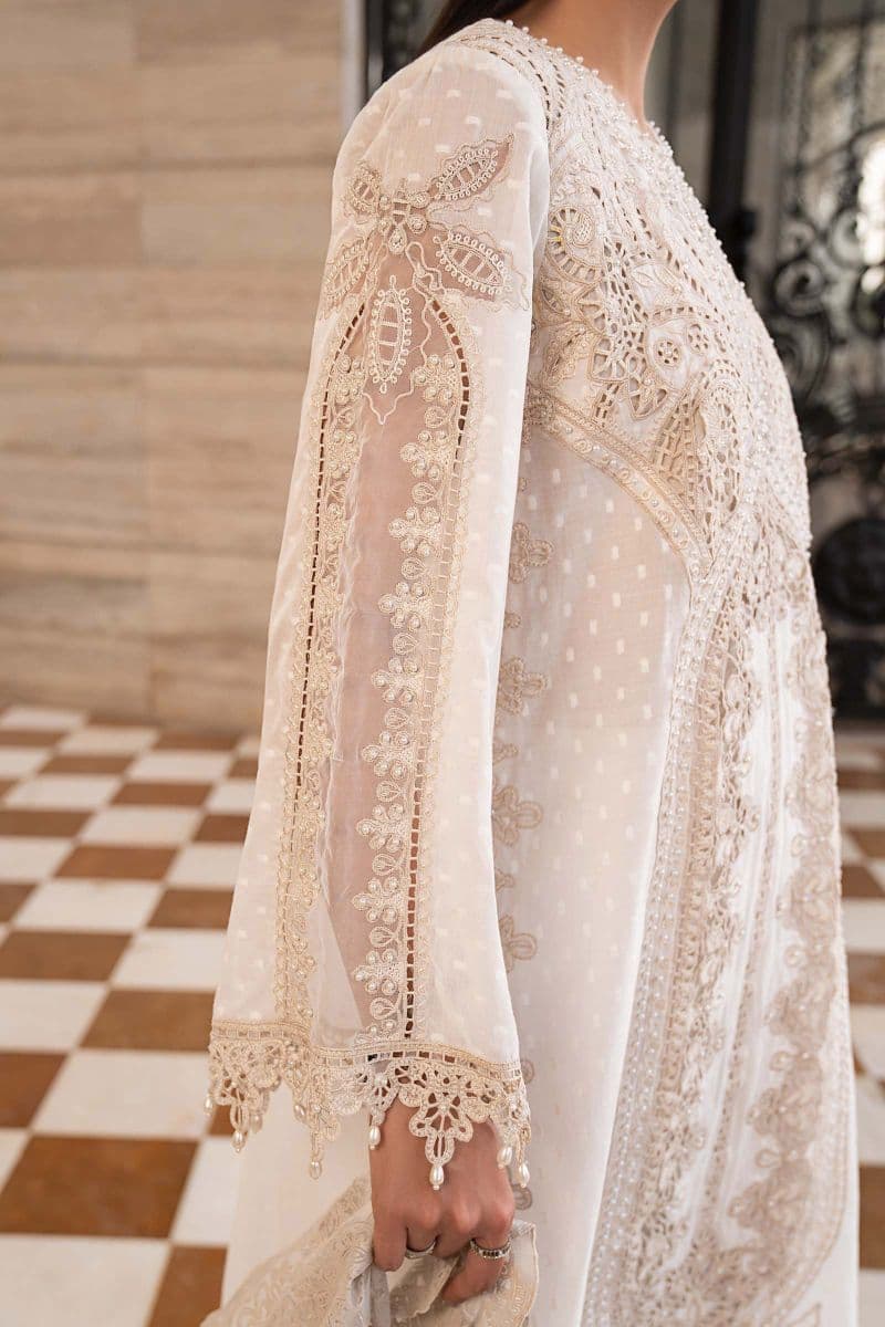 3 Piece Embroidered Jacquard Lawn Suit thumbnail
