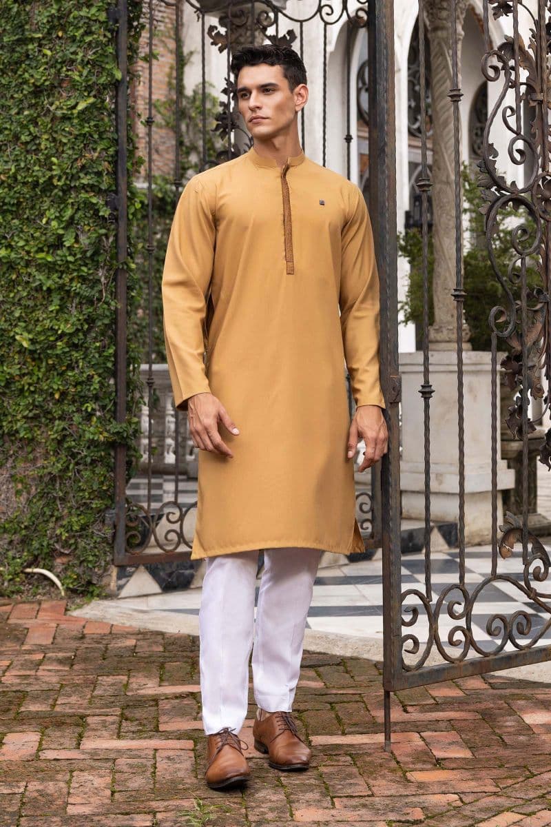 Embroidered Blended Kurta thumbnail