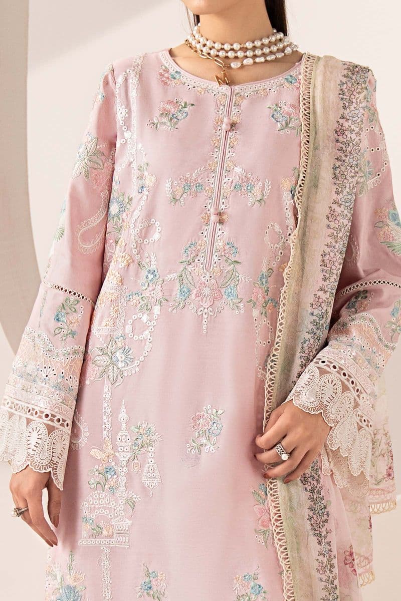 3 Piece Embroidered Paper Silk Suit thumbnail
