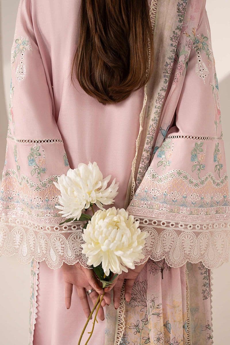 3 Piece Embroidered Paper Silk Suit thumbnail