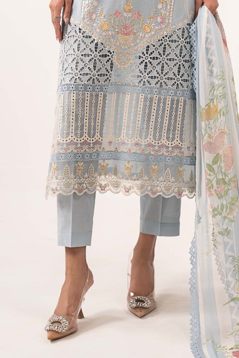 3 Piece Embroidered Dobby Lawn Suit thumbnail