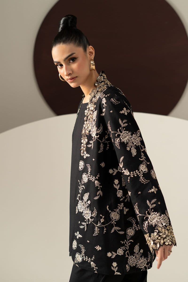 2 Piece Embroidered Linen Suit thumbnail