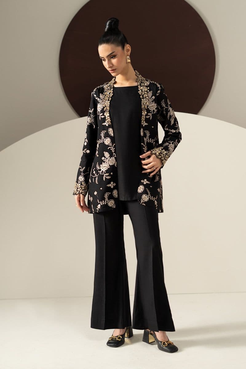 2 Piece Embroidered Linen Suit thumbnail