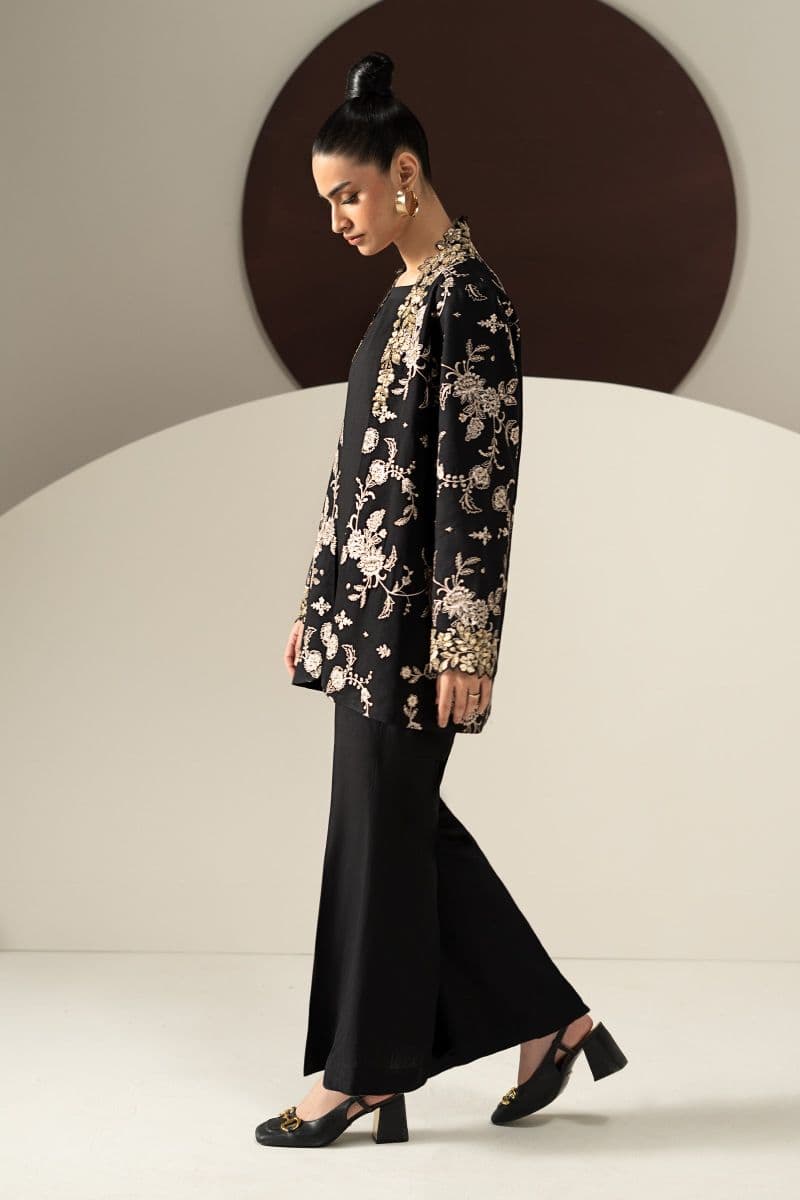 2 Piece Embroidered Linen Suit thumbnail