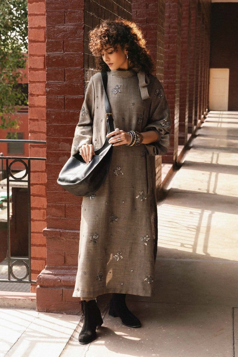 1 Piece Embroidered Tropical Slub Khaddar Shirt thumbnail