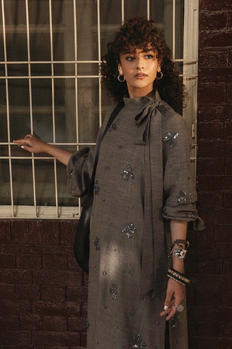 1 Piece Embroidered Tropical Slub Khaddar Shirt thumbnail