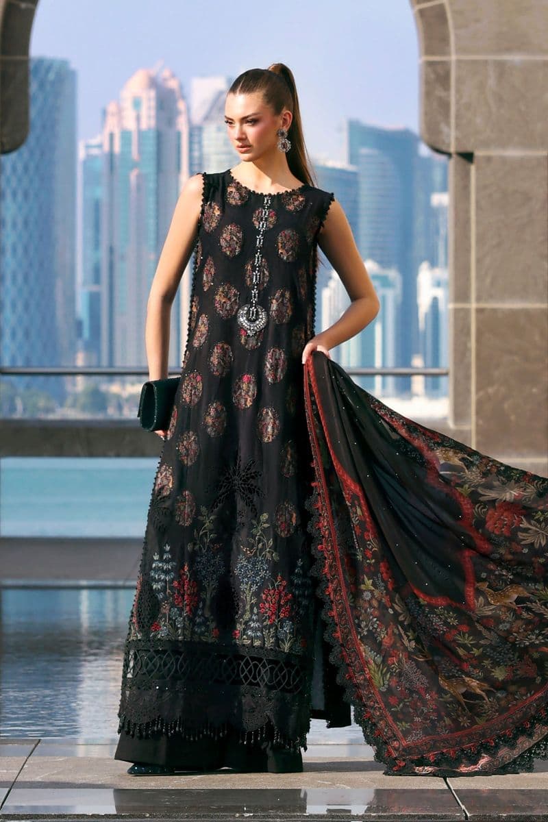 3 Piece Unstitched Embroidered Jacquard Lawn Suit thumbnail
