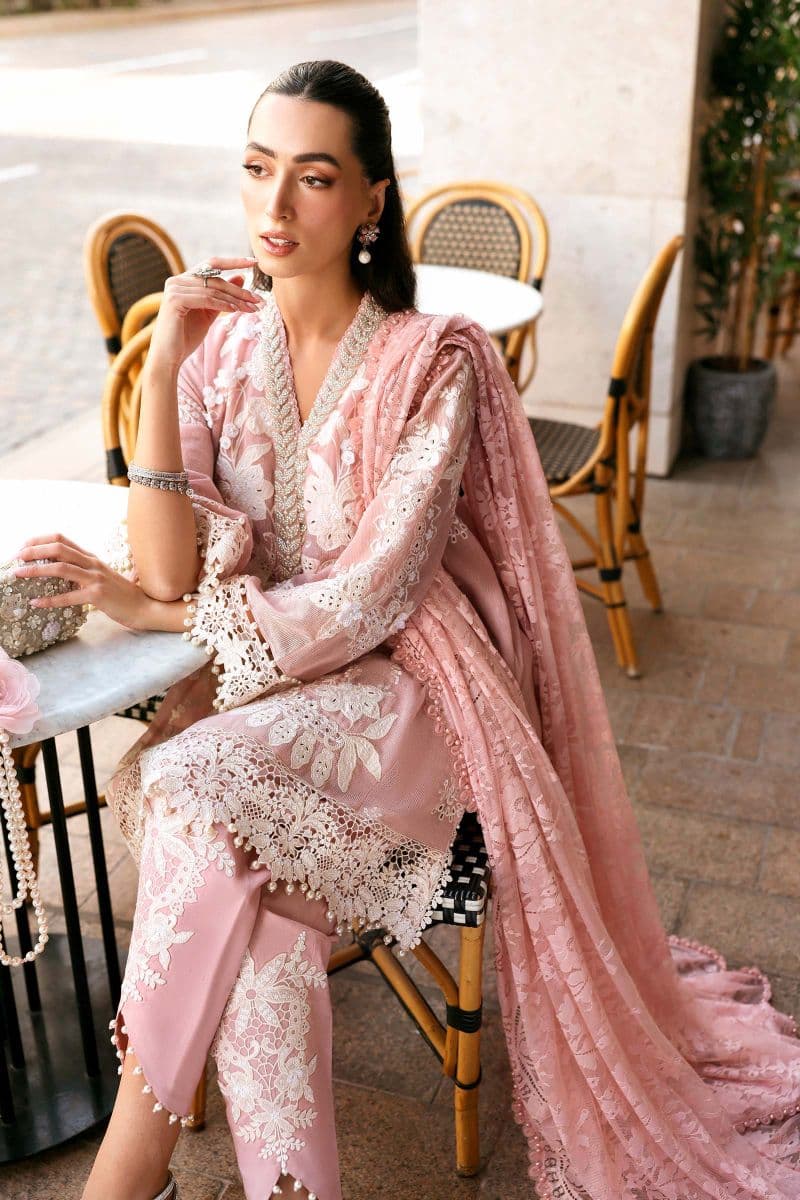 3 Piece Unstitched Embroidered Lawn Karandi Suit thumbnail