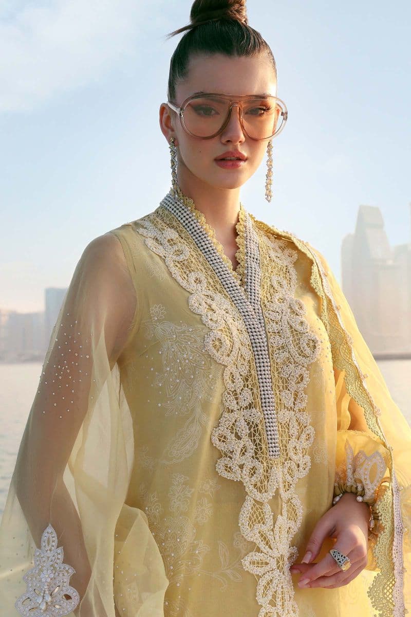 3 Piece Unstitched Embroidered Organza Suit thumbnail