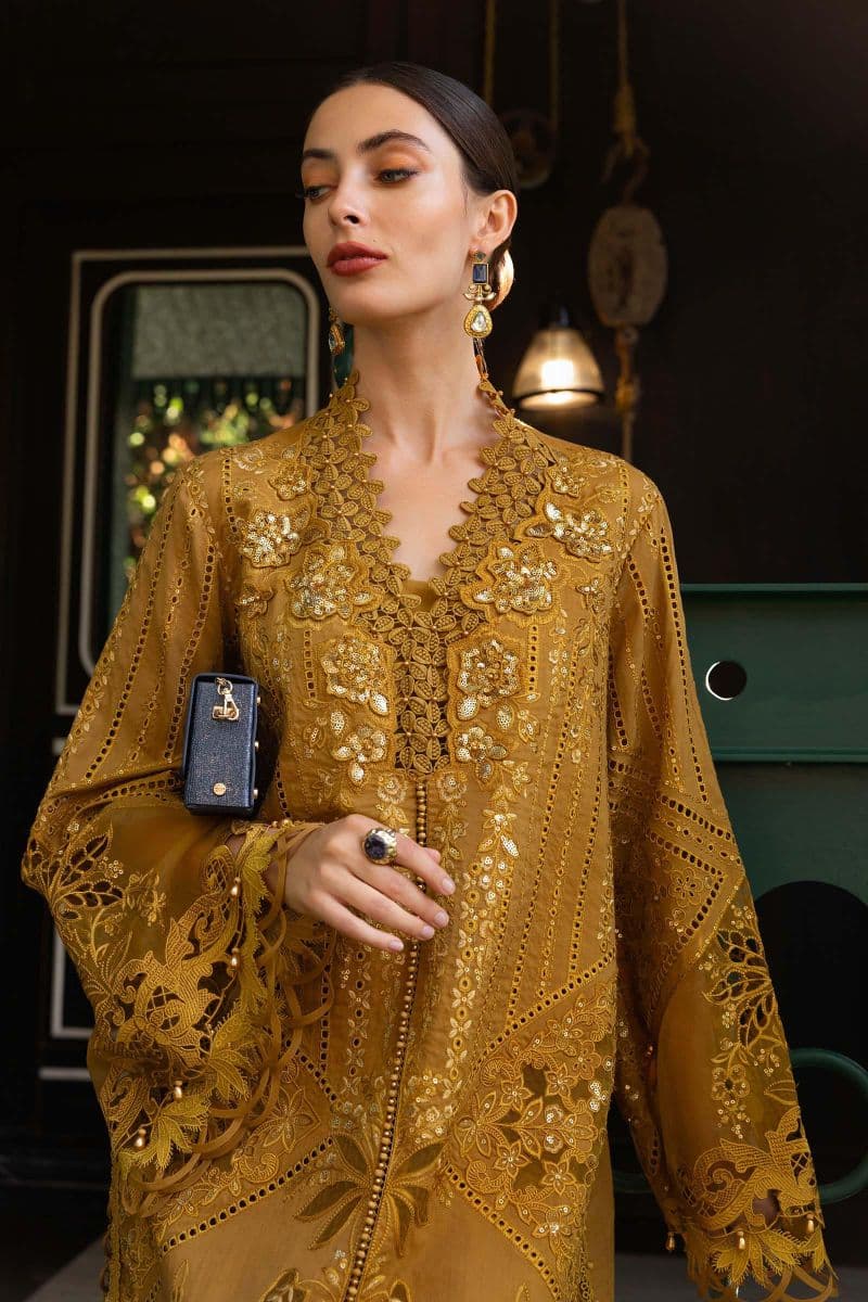 3 Piece Unstitched Embroidered Lawn Suit thumbnail