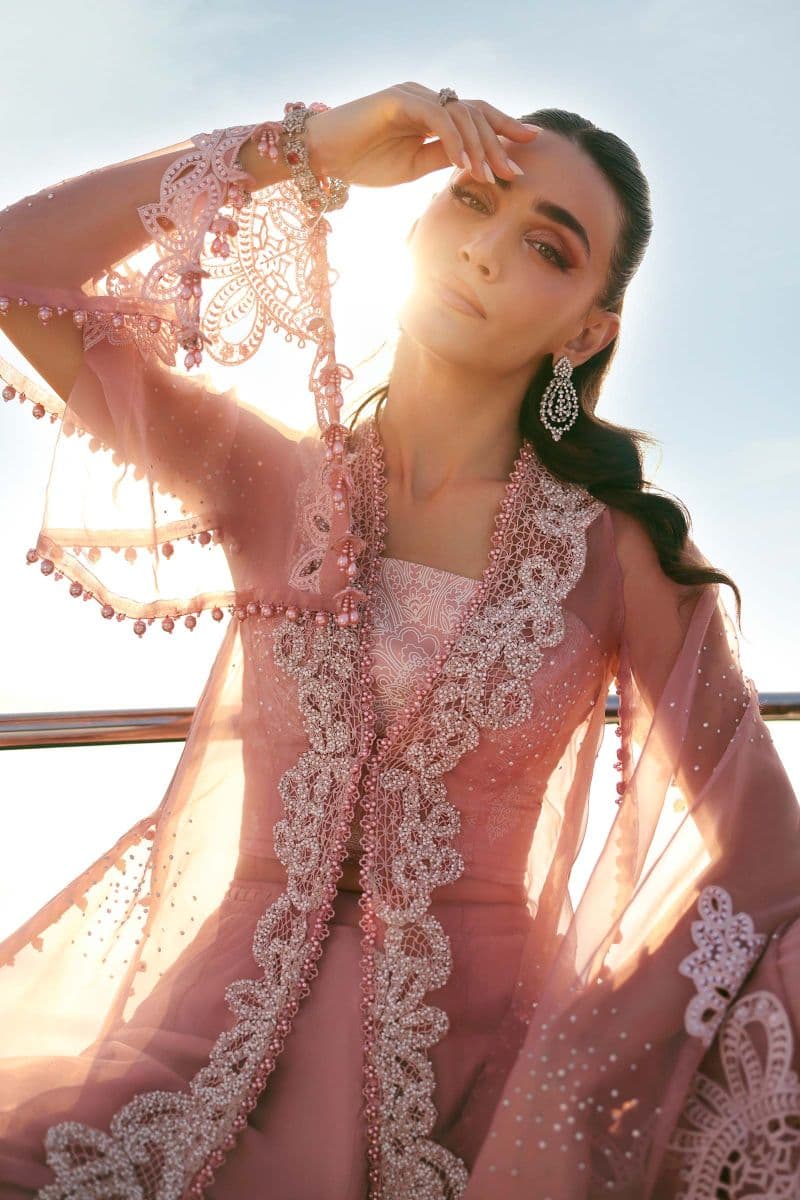 3 Piece Unstitched Embroidered Organza Suit thumbnail