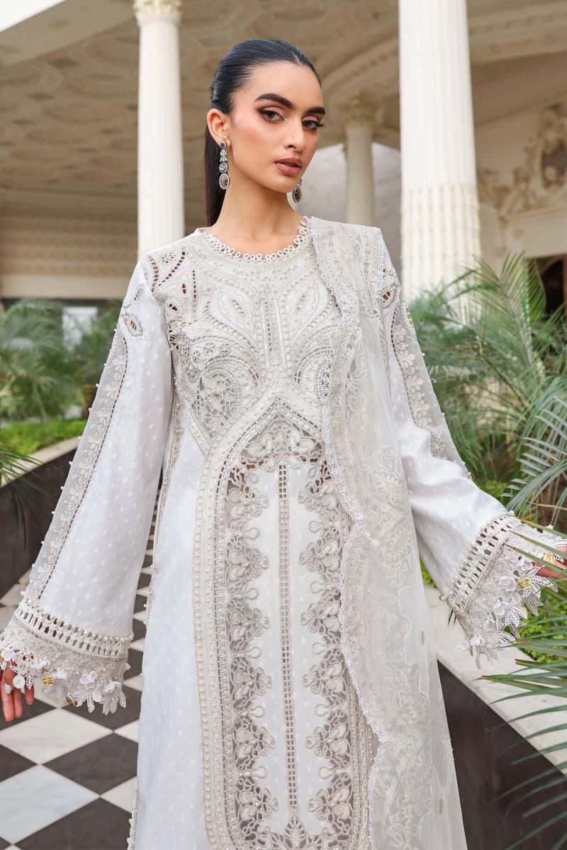 3 Piece Unstitched Embroidered Jacquard Lawn Suit