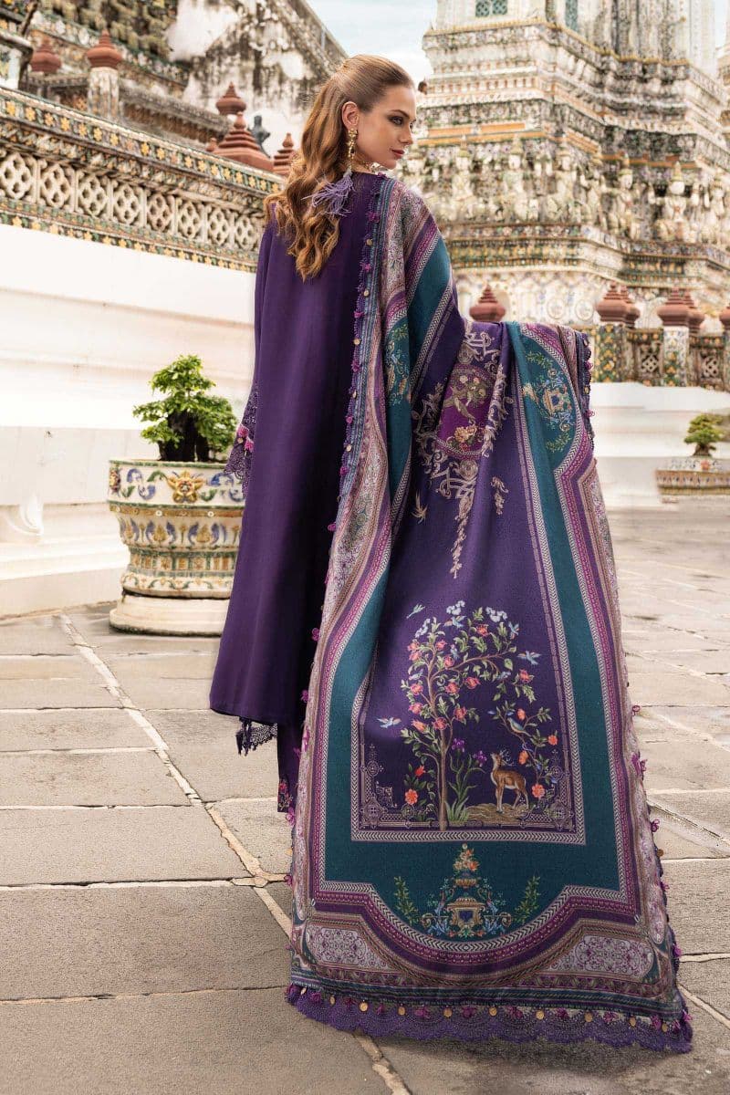 3 Piece Unstitched Embroidered Twill Linen Suit thumbnail