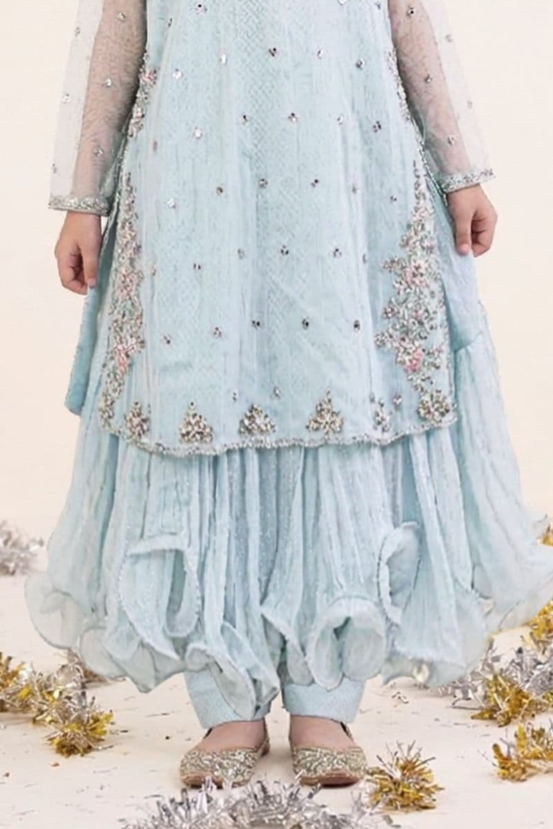 2 Piece Embroidered Organza Suit thumbnail