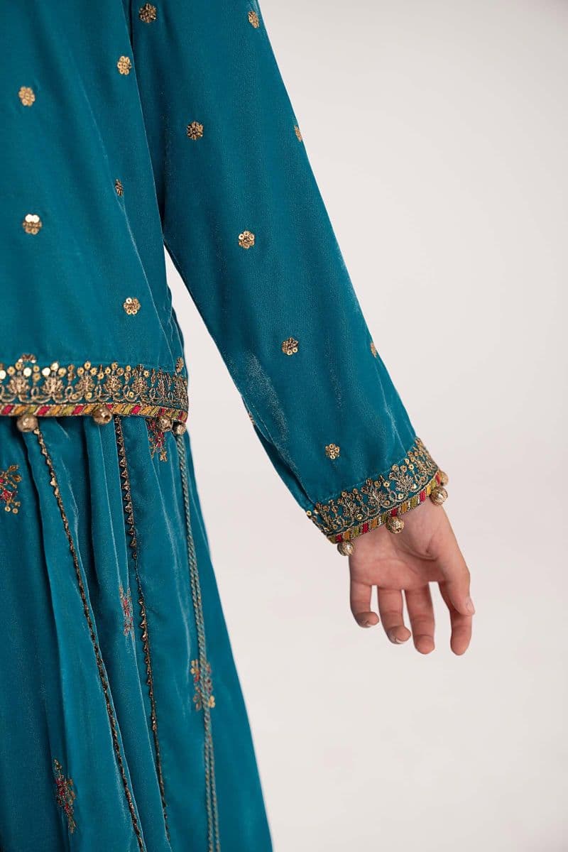 3 Piece Embroidered Velvet Suit thumbnail