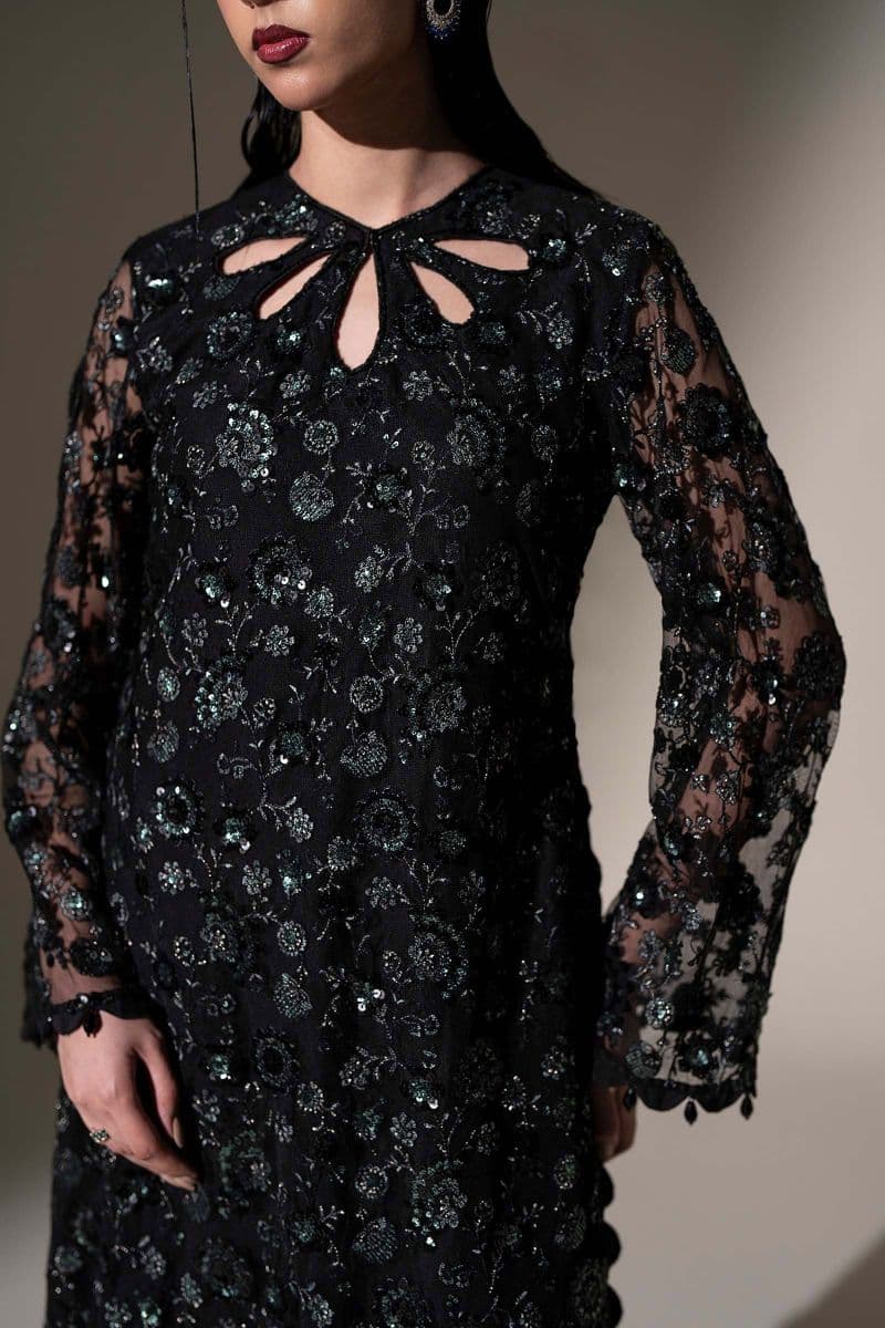 Embroidered Net Fabric (3Pcs) thumbnail