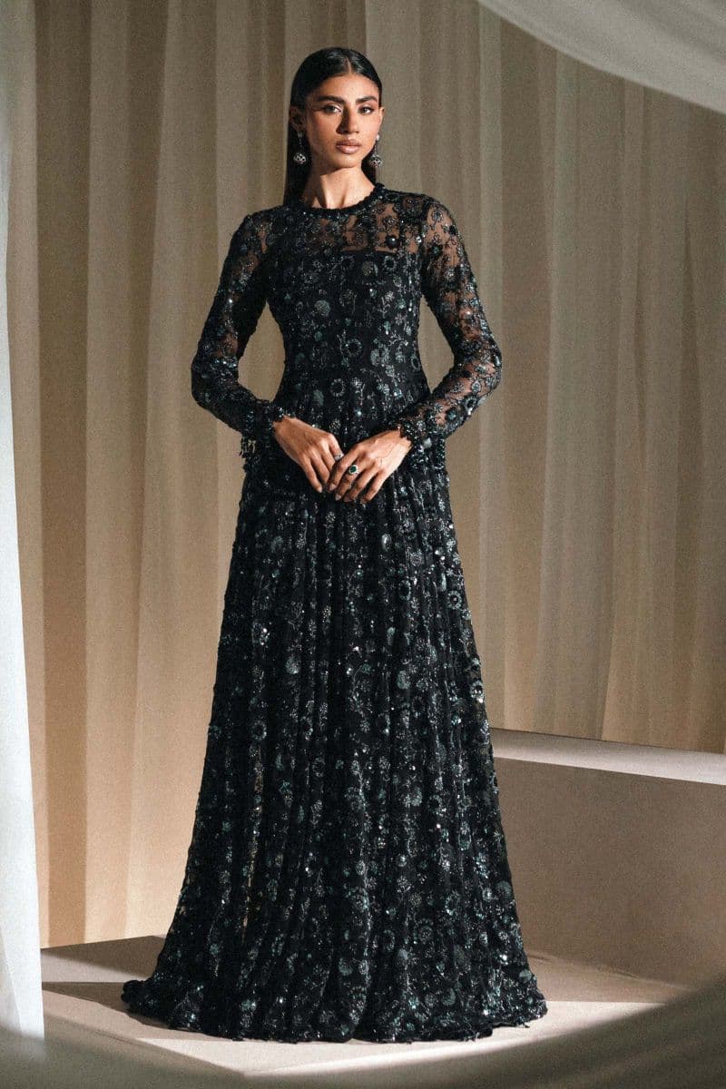 Embroidered Net Fabric (3Pcs) thumbnail