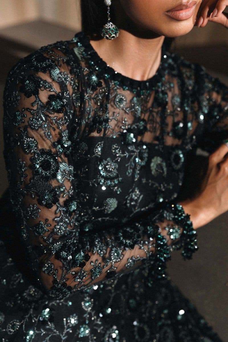 Embroidered Net Fabric (3Pcs) thumbnail