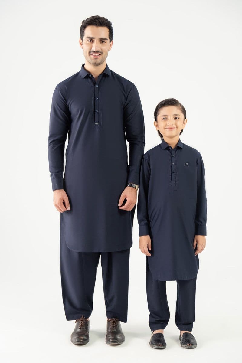 2 Piece Embroidered Blended Suit thumbnail