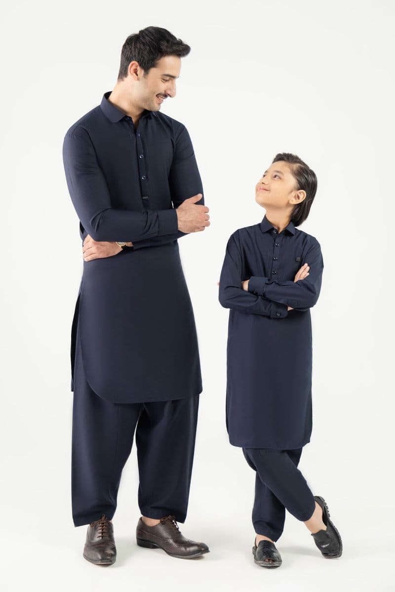 2 Piece Embroidered Blended Suit thumbnail