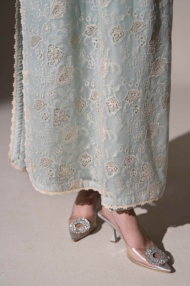 Embroidered Chiffon Fabric (3Pcs) thumbnail
