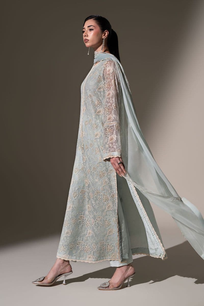 Embroidered Chiffon Fabric (3Pcs) thumbnail