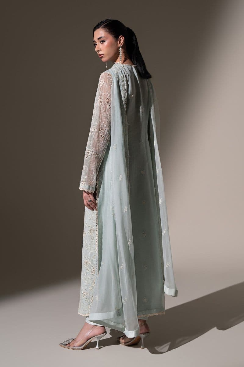 Embroidered Chiffon Fabric (3Pcs) thumbnail