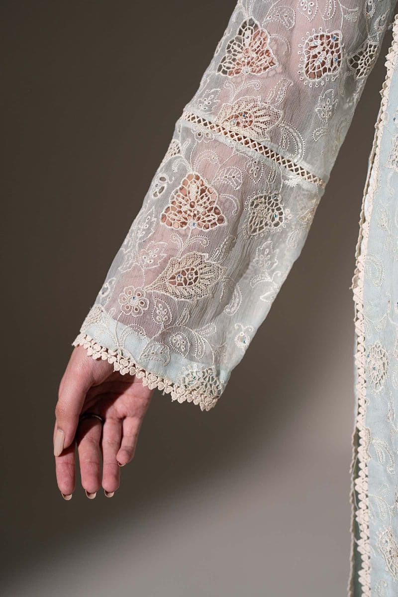 Embroidered Chiffon Fabric (3Pcs) thumbnail
