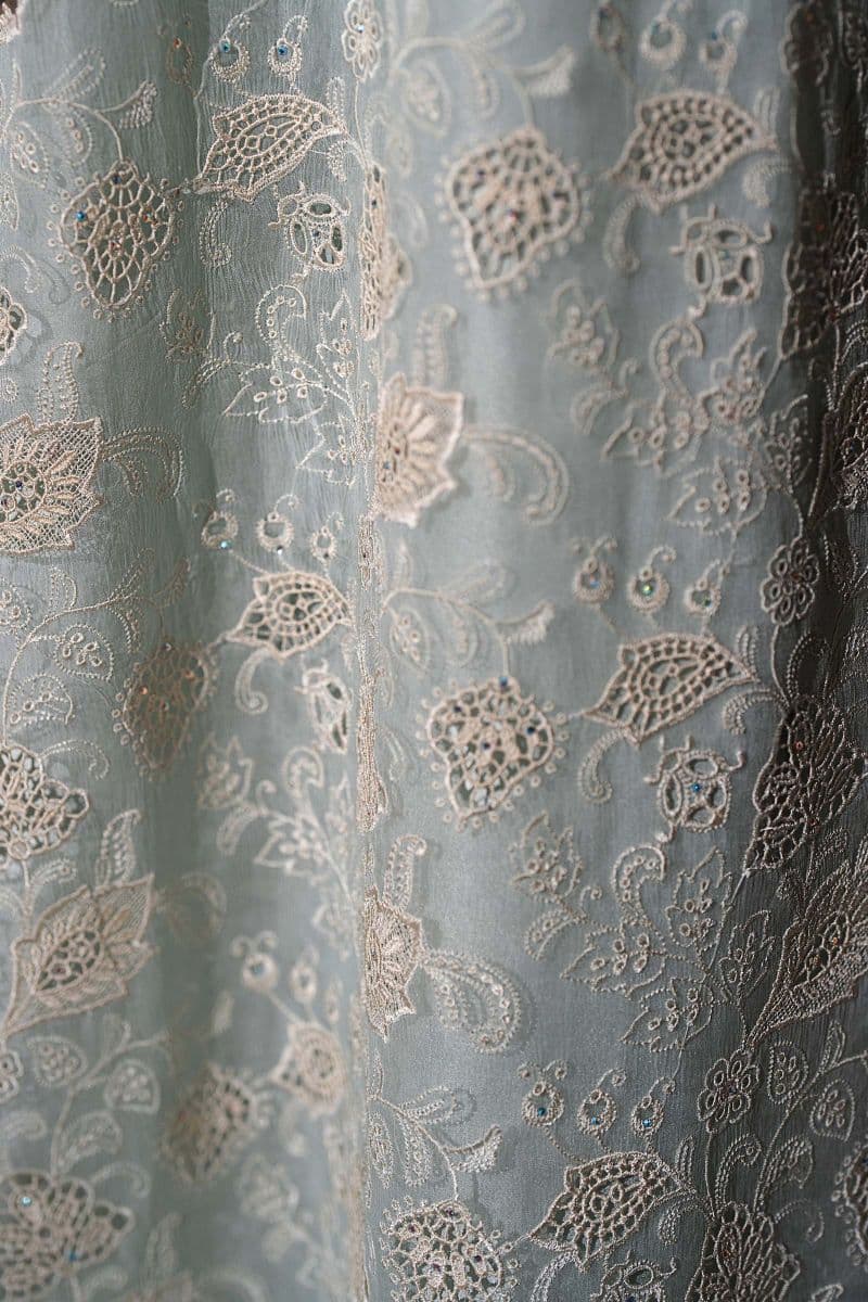 Embroidered Chiffon Fabric (3Pcs) thumbnail