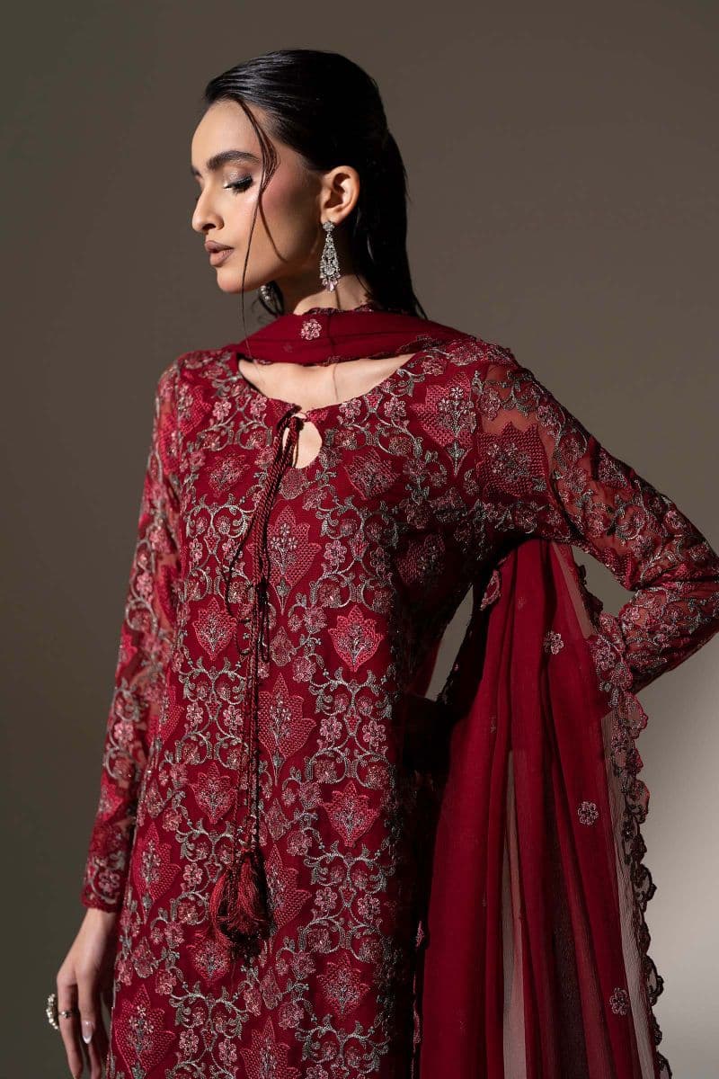 Embroidered Chiffon Fabric (3Pcs) thumbnail