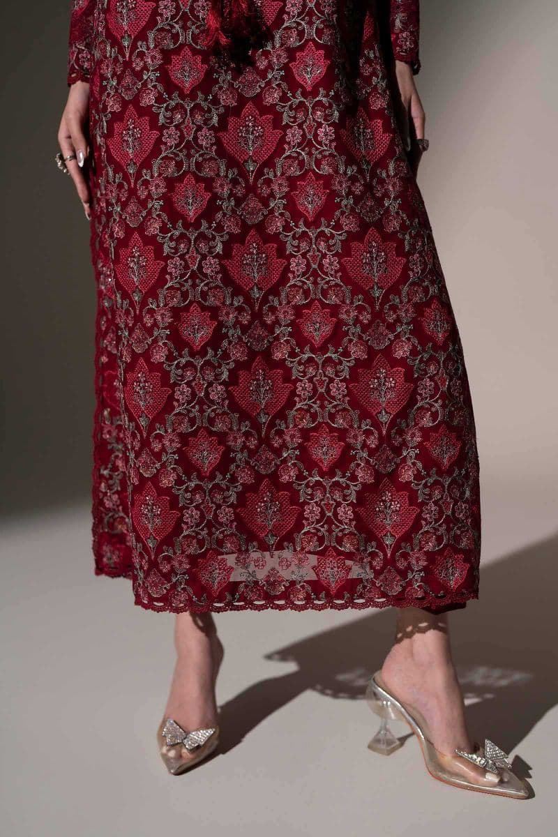 Embroidered Chiffon Fabric (3Pcs) thumbnail