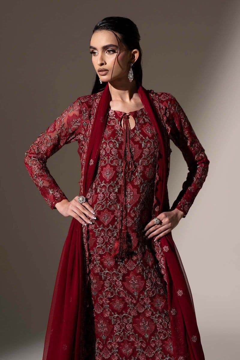 Embroidered Chiffon Fabric (3Pcs) thumbnail