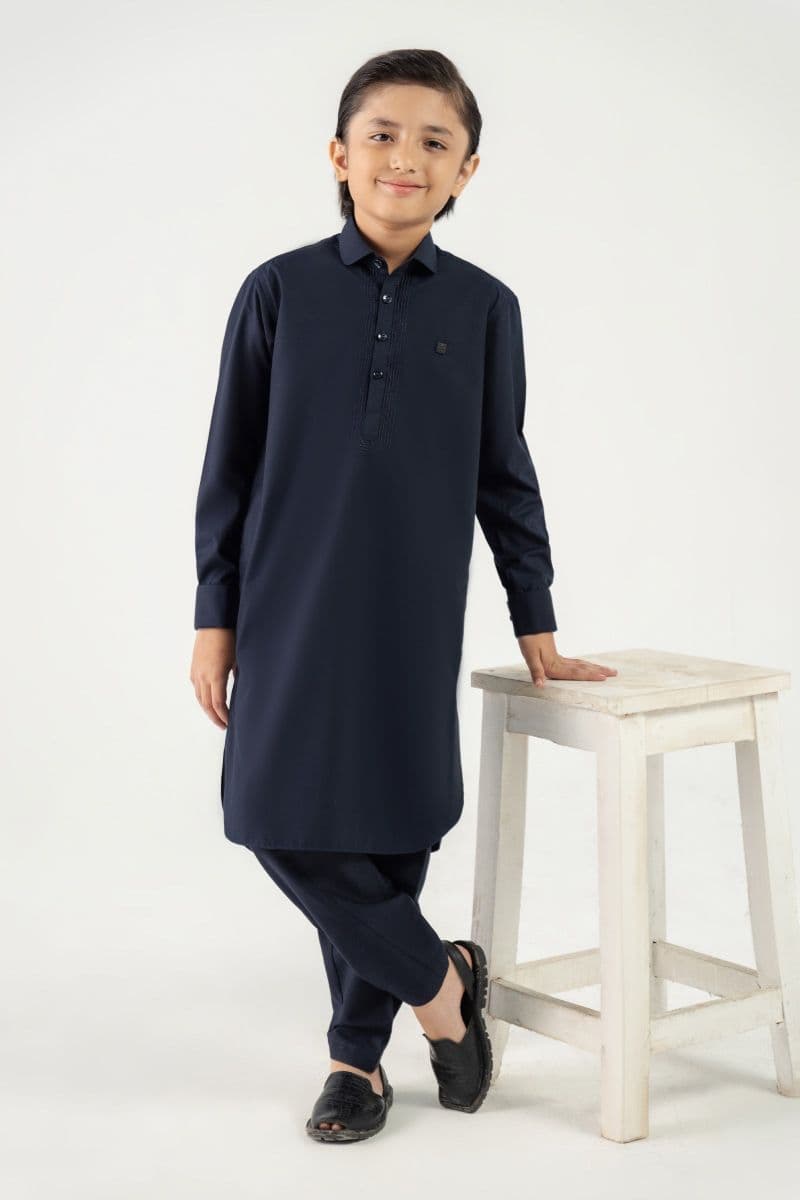 2 Piece Embroidered Blended Suit thumbnail