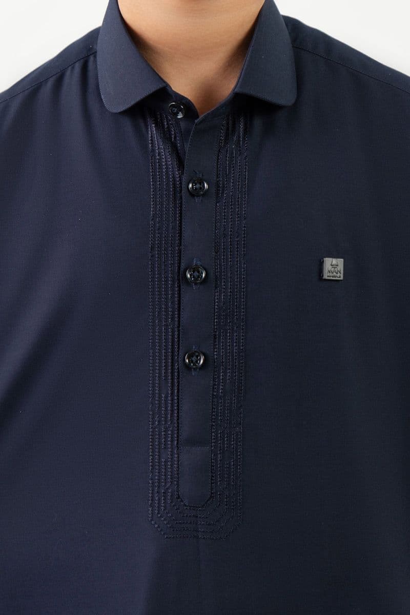 2 Piece Embroidered Blended Suit thumbnail