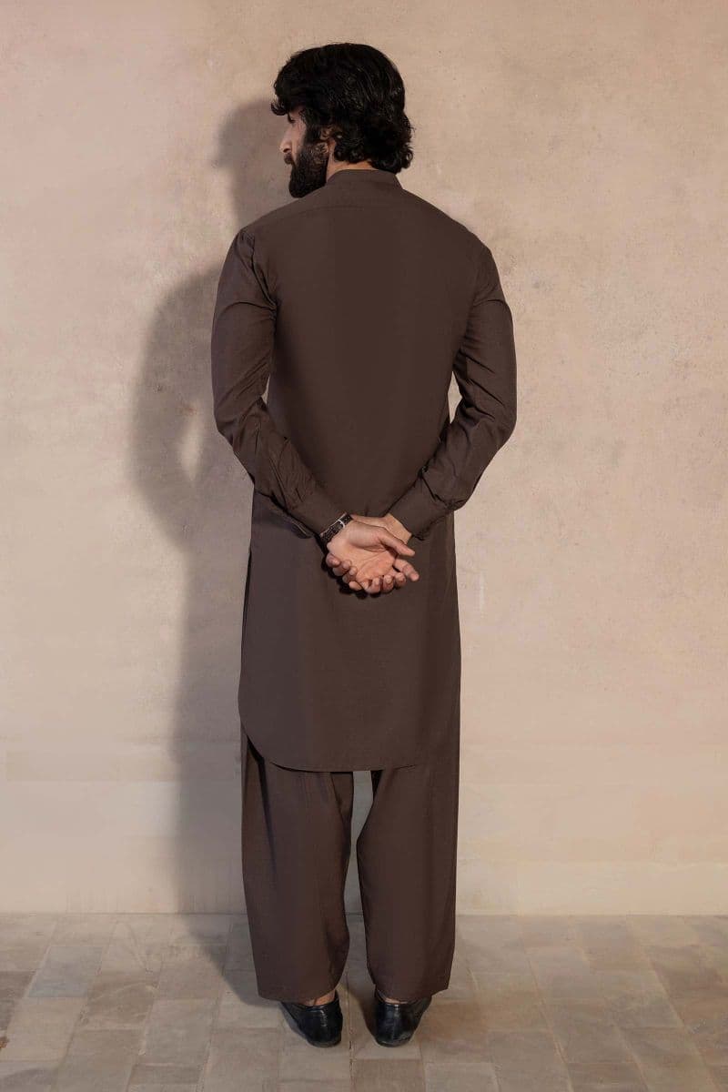 2 Piece Embroidered Blended Suit thumbnail