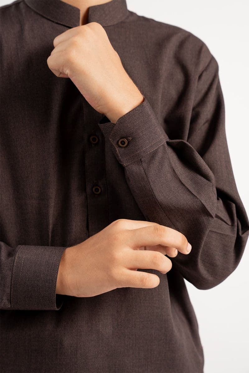 Wash & Wear Suit - DARK BROWN thumbnail