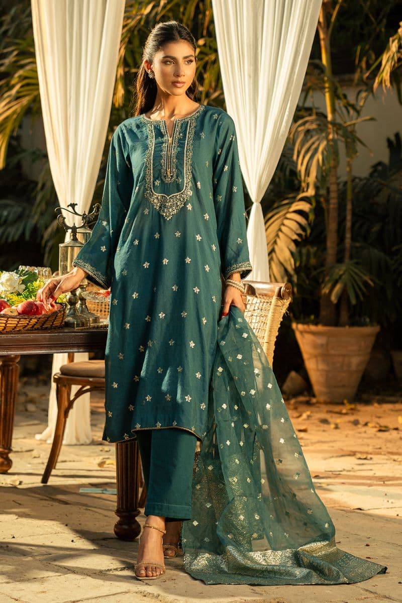 3 Piece - Embroidered Jacquard Suit thumbnail