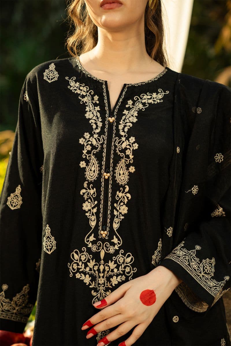 3 Piece - Embroidered Raw Silk Suit thumbnail