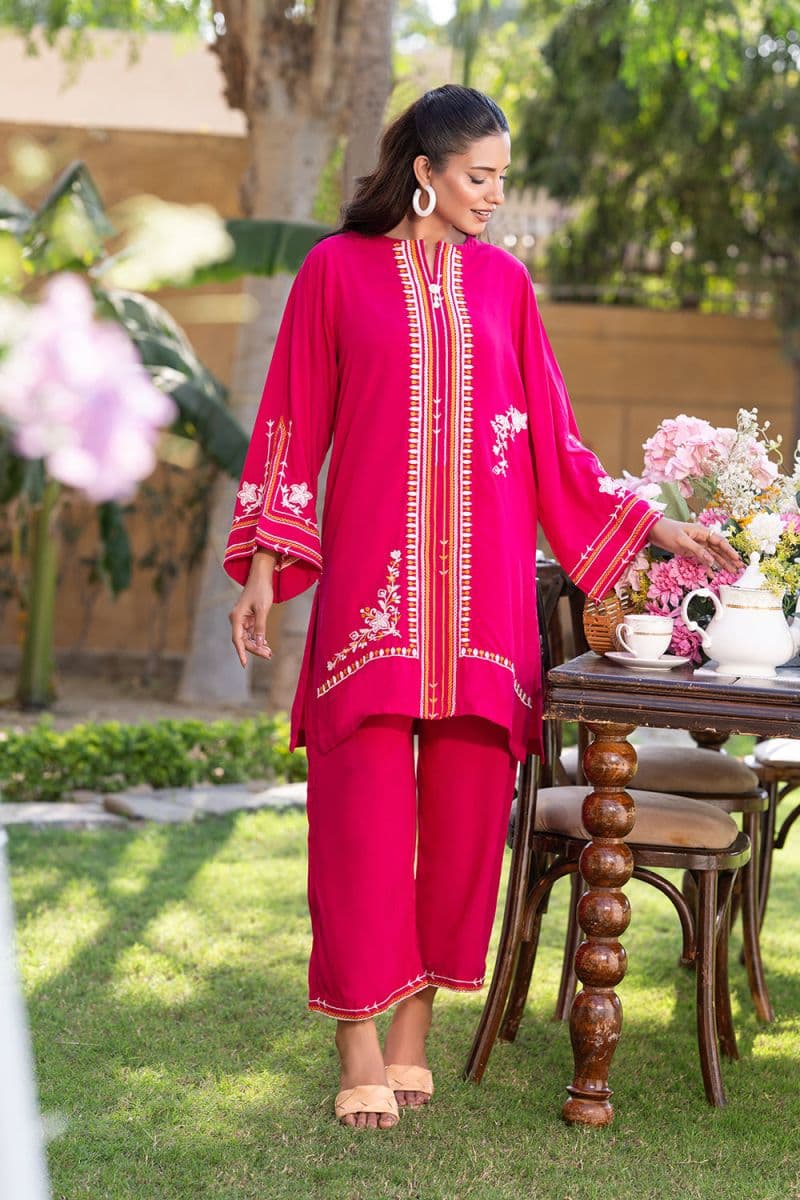 2 Piece - Embroidered Linen Suit thumbnail