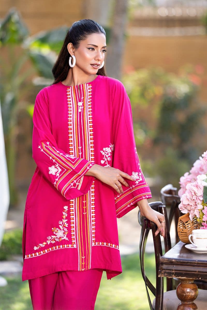 2 Piece - Embroidered Linen Suit thumbnail