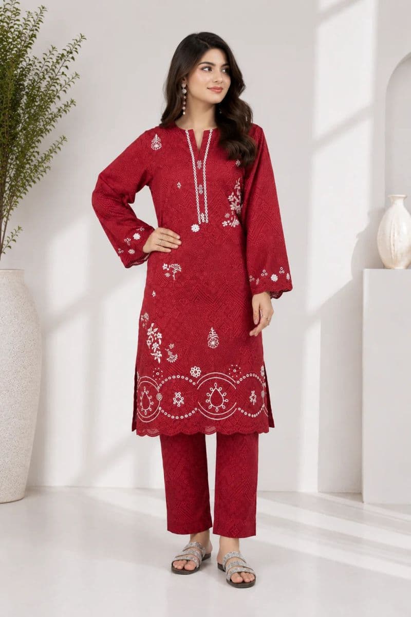 2 Piece - Embroidered Lawn Suit thumbnail