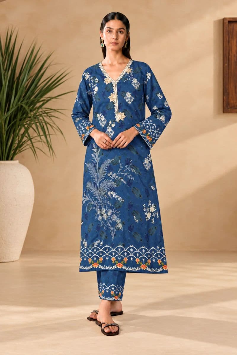 2-PIECE - PRINTED ARABIC LAWN SUIT thumbnail