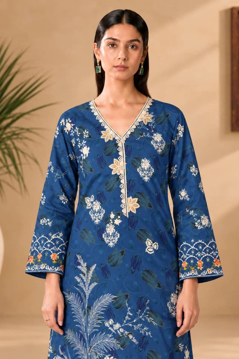 2-PIECE - PRINTED ARABIC LAWN SUIT thumbnail